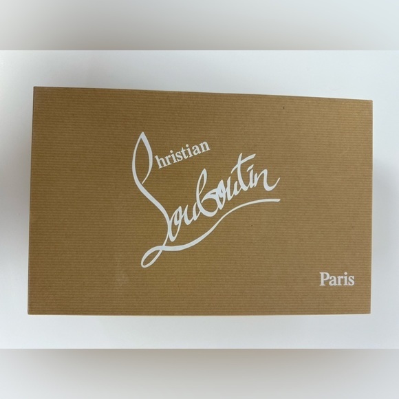 Christian Louboutin Gold Cork Cage Zeppa Platform Strappy Sandal Sz 7.5 - Picture 8 of 8